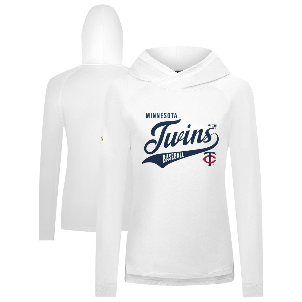MLB Minnesota Twins Levelwear Women's Slender Glide Raglan Hoodie