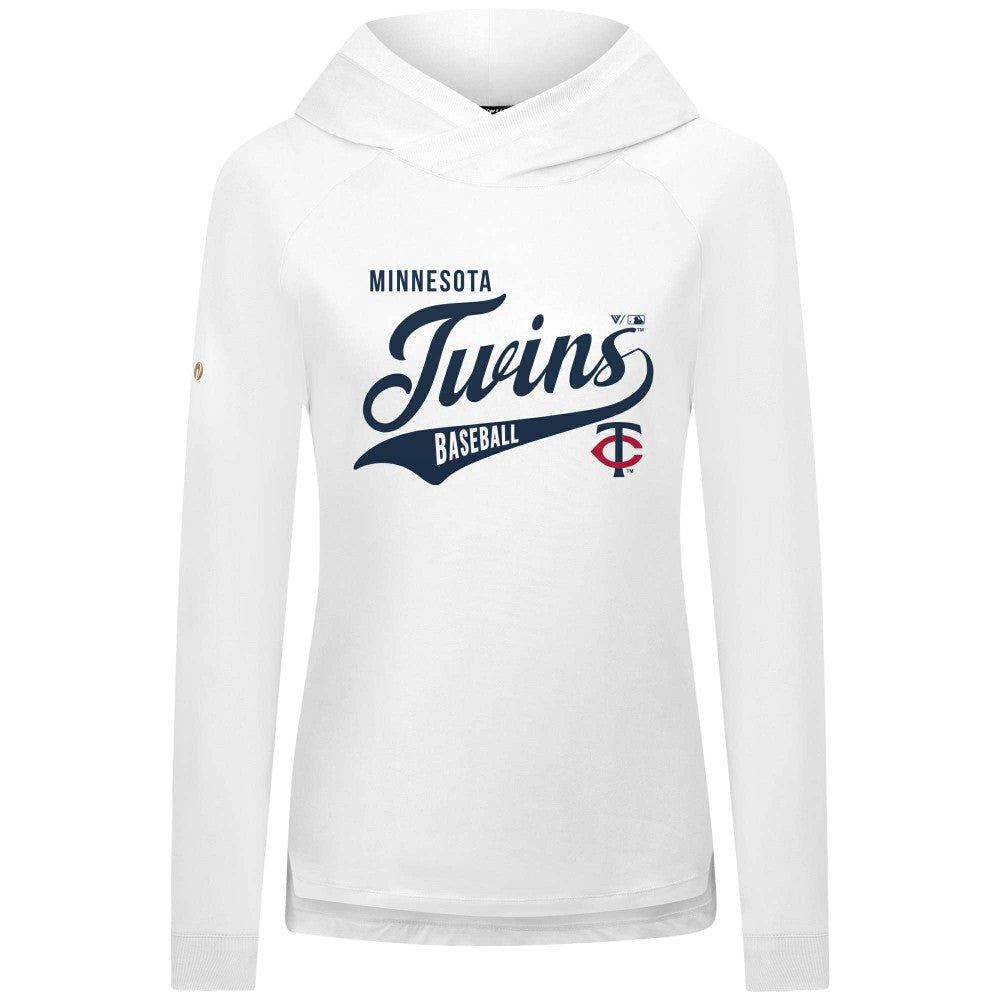 MLB Minnesota Twins Levelwear Women's Slender Glide Raglan Hoodie