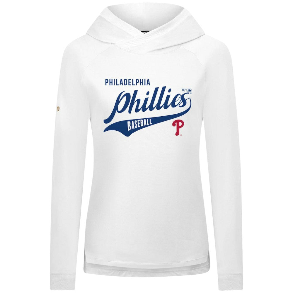 MLB Philadelphia Phillies Levelwear Women's Slender Glide Raglan Hoodie