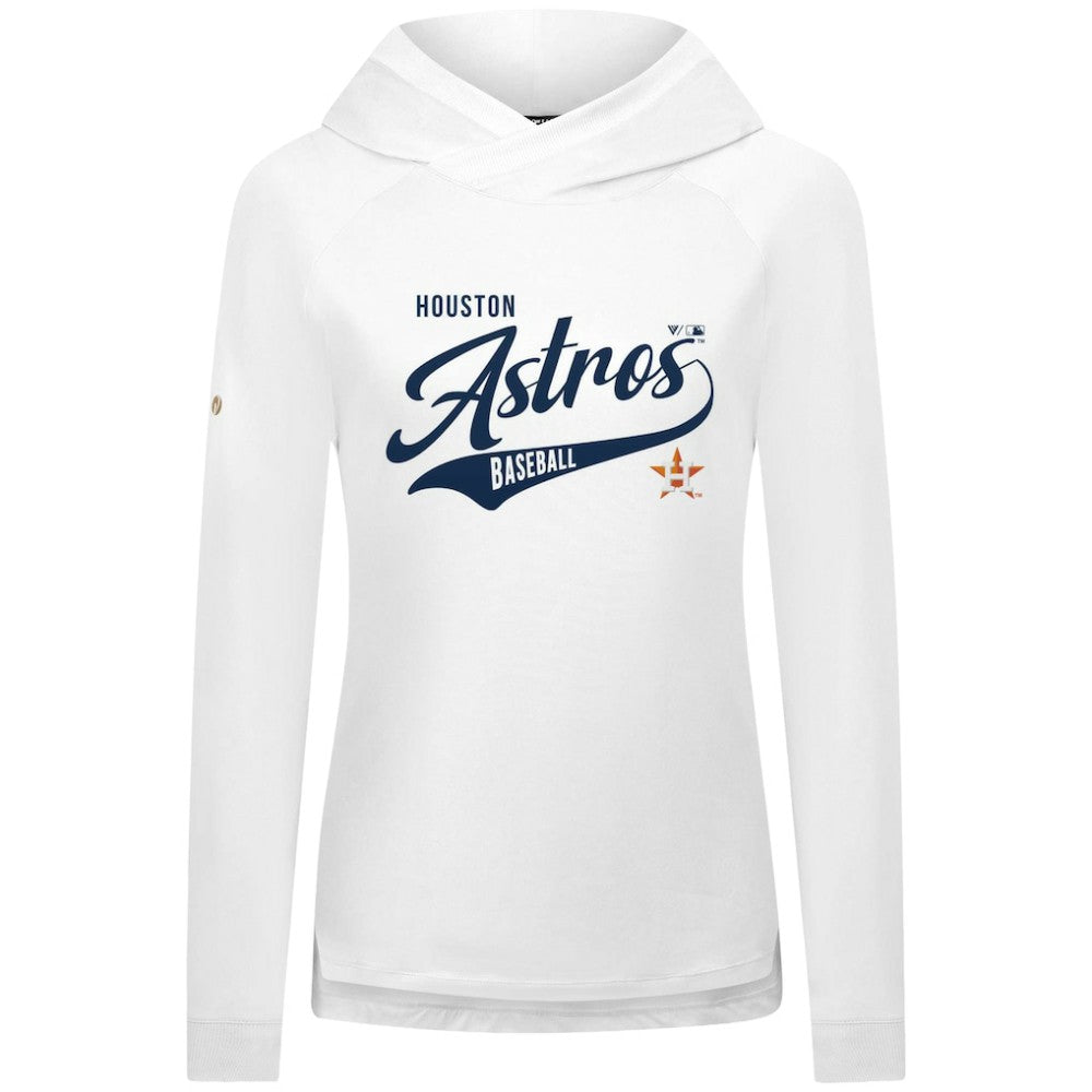 MLB Houston Astros Levelwear Women's Slender Glide Raglan Hoodie