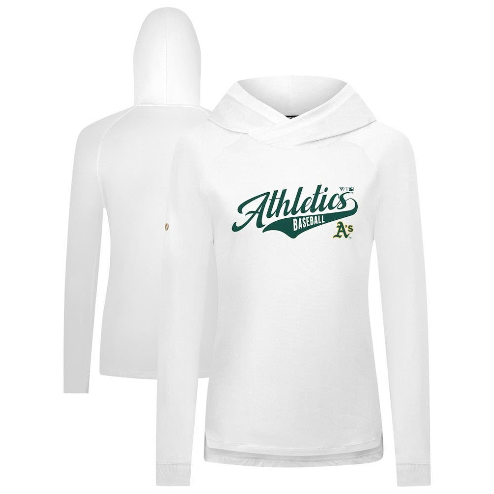 MLB Athletics Levelwear Women's Slender Glide Raglan Hoodie