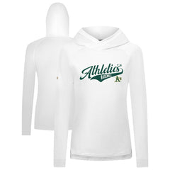MLB Athletics Levelwear Women's Slender Glide Raglan Hoodie