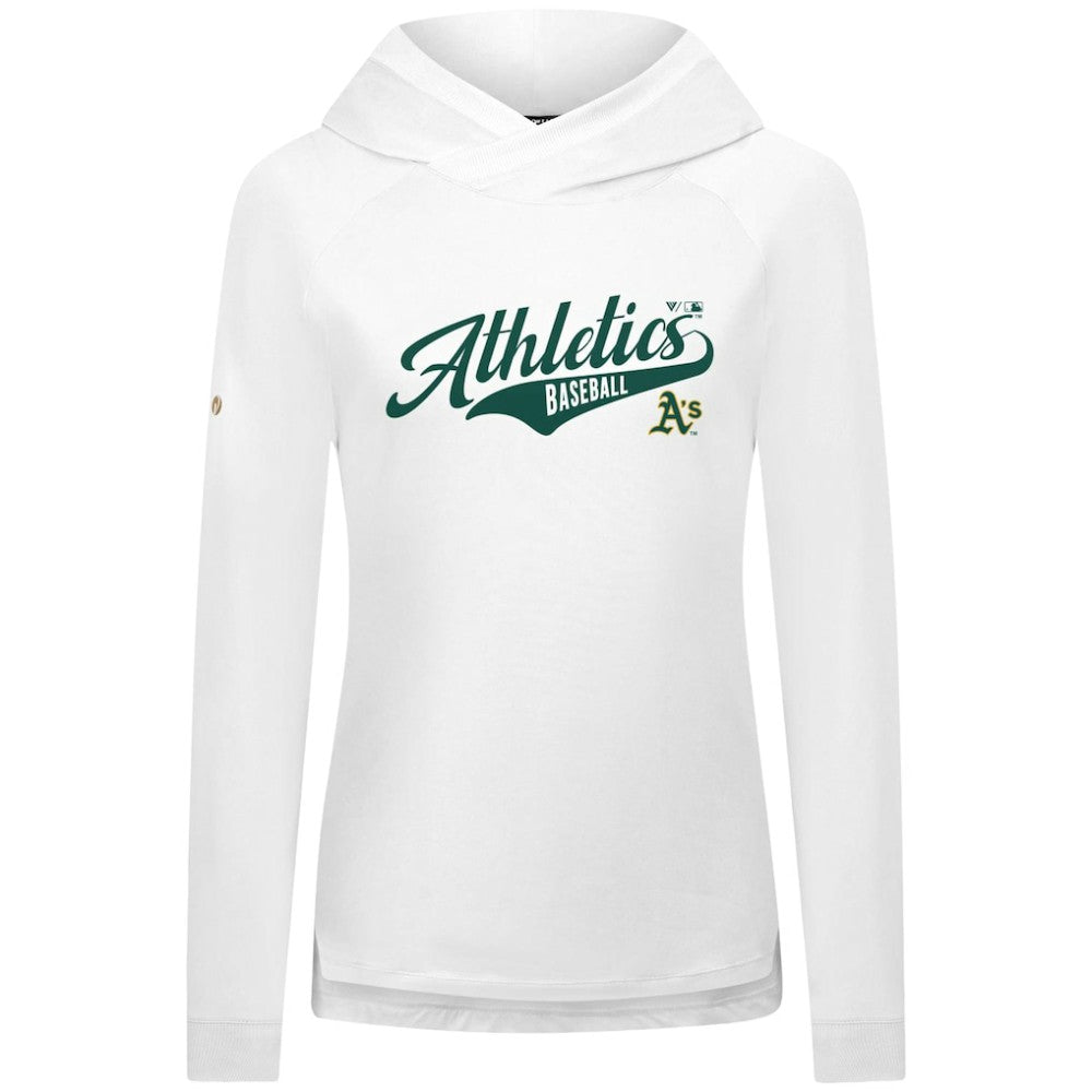 MLB Athletics Levelwear Women's Slender Glide Raglan Hoodie