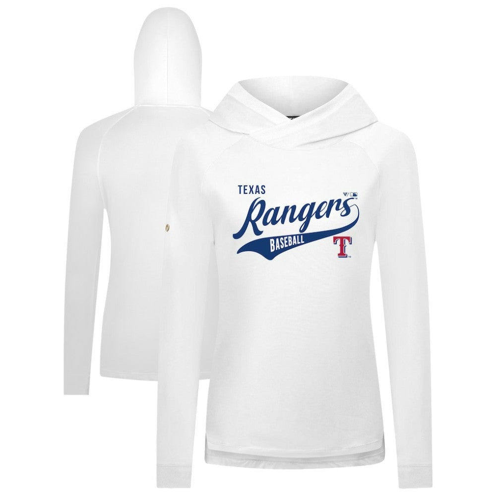 MLB Texas Rangers Levelwear Women's Slender Glide Raglan Hoodie