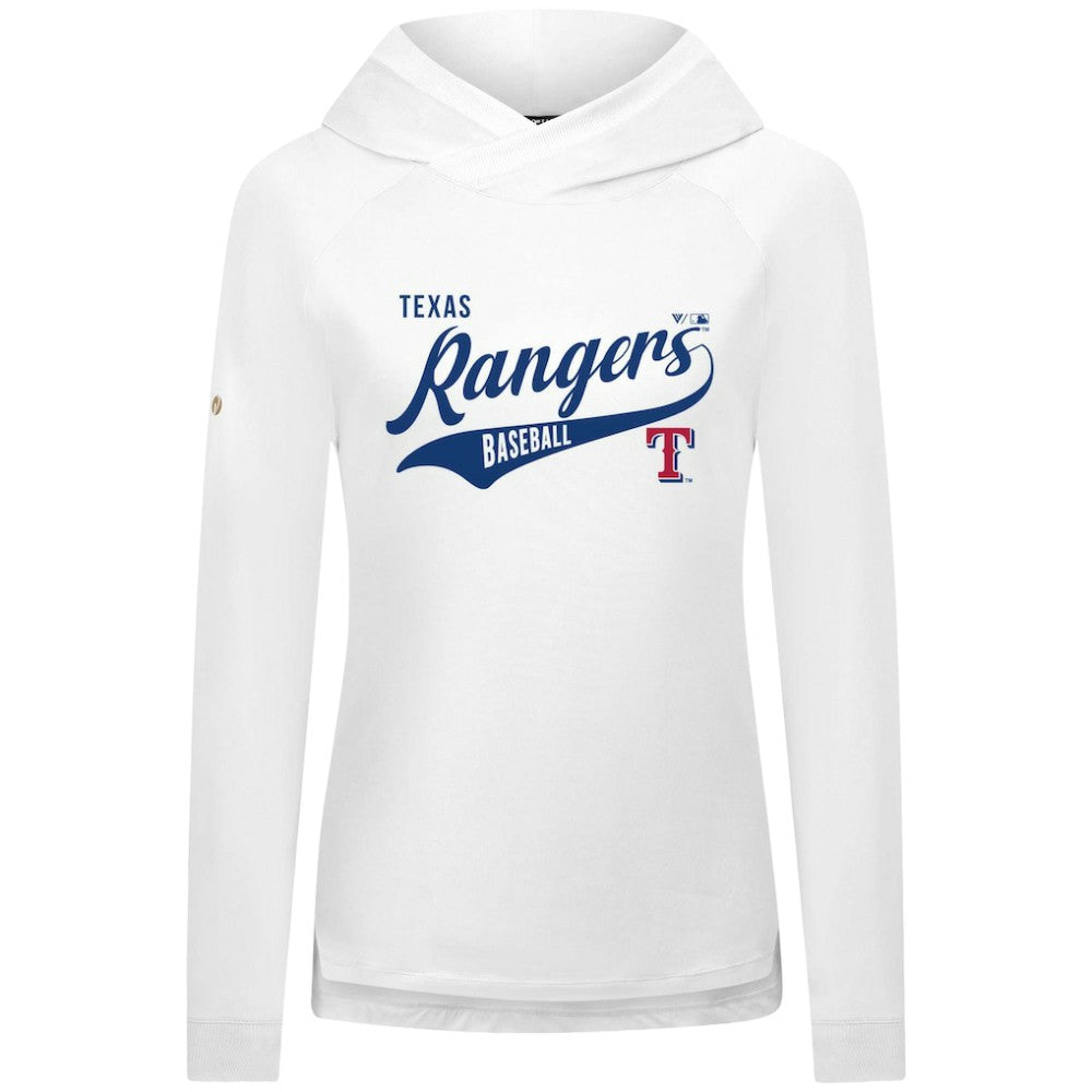 MLB Texas Rangers Levelwear Women's Slender Glide Raglan Hoodie