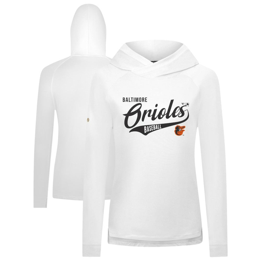 MLB Baltimore Orioles Levelwear Women's Slender Glide Raglan Hoodie