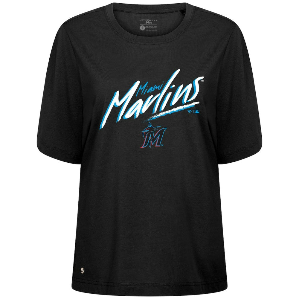 MLB Miami Marlins Levelwear Women's Bloom Sizzle T-Shirt