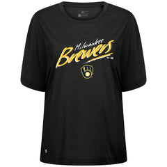 MLB Milwaukee Brewers Levelwear Women's Bloom Sizzle T-Shirt