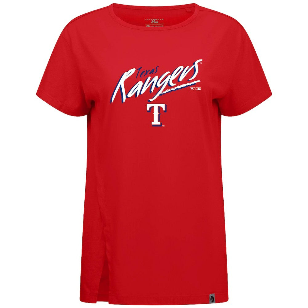 MLB Texas Rangers Levelwear Women's Influx Sizzle T-Shirt