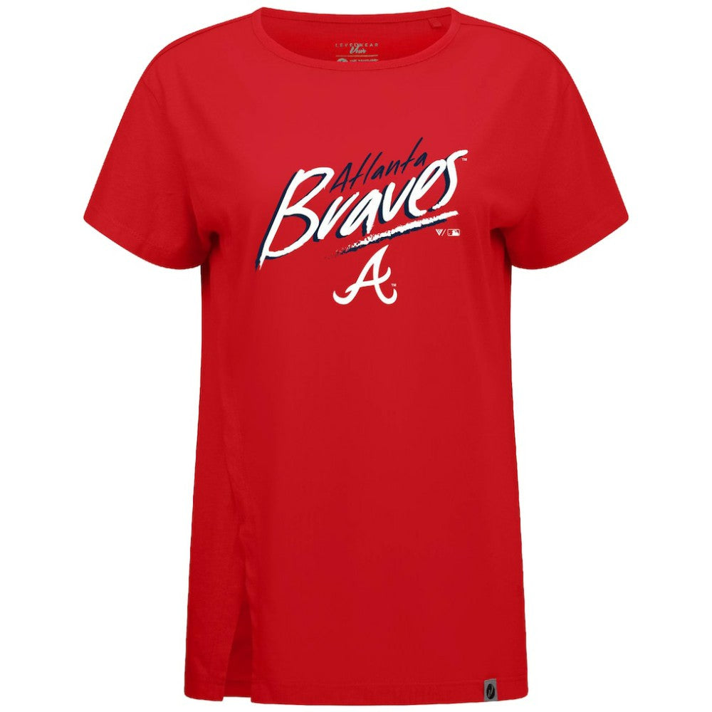 MLB Atlanta Braves Levelwear Women's Influx Sizzle T-Shirt