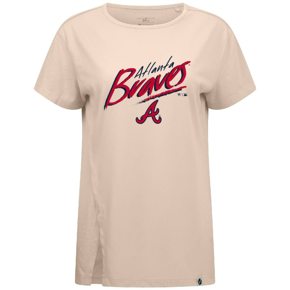 MLB Atlanta Braves Levelwear Women's Influx Sizzle T-Shirt