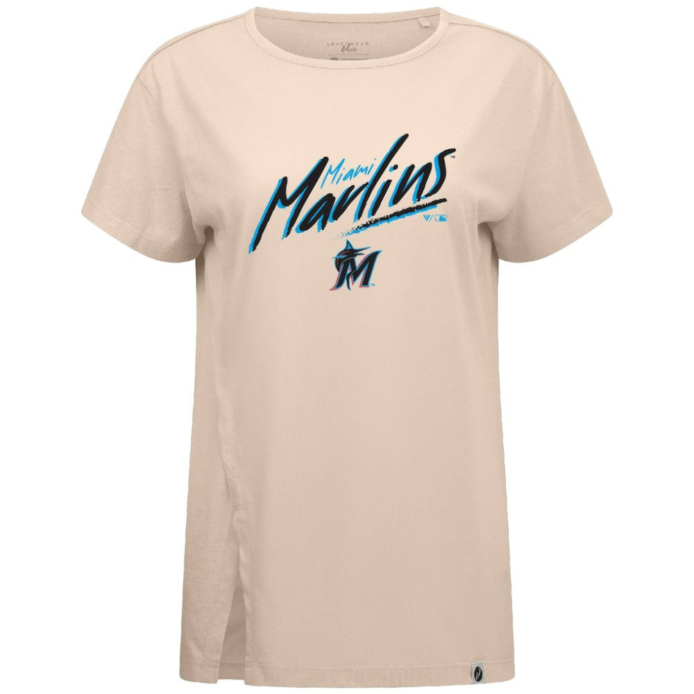 MLB Miami Marlins Levelwear Women's Influx Sizzle T-Shirt