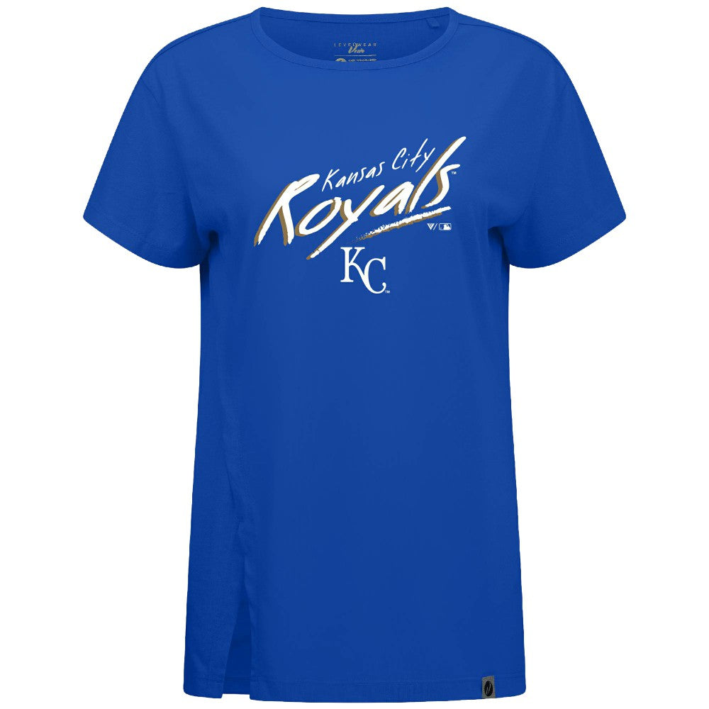 MLB Kansas City Royals Levelwear Women's Influx Sizzle T-Shirt