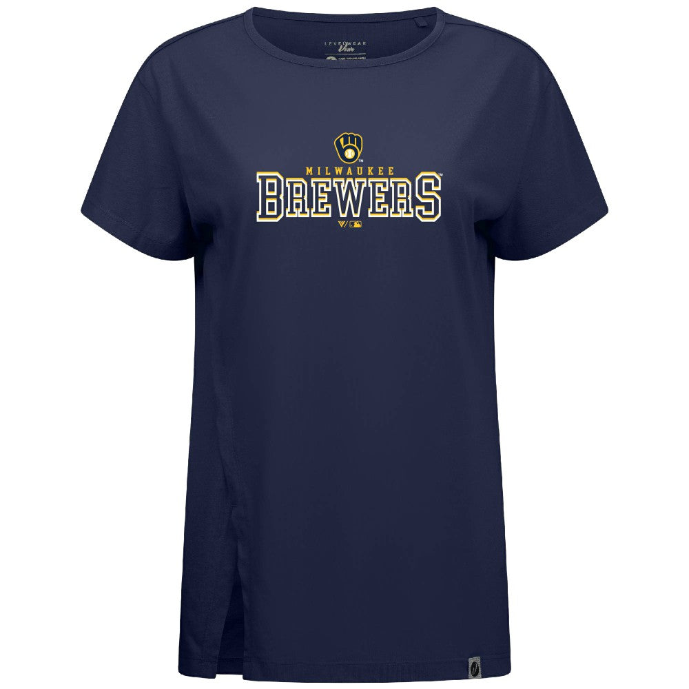 MLB Milwaukee Brewers Levelwear Women's Influx Journey T-Shirt