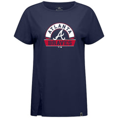 MLB Atlanta Braves Levelwear Women's Influx Banner Arch T-Shirt