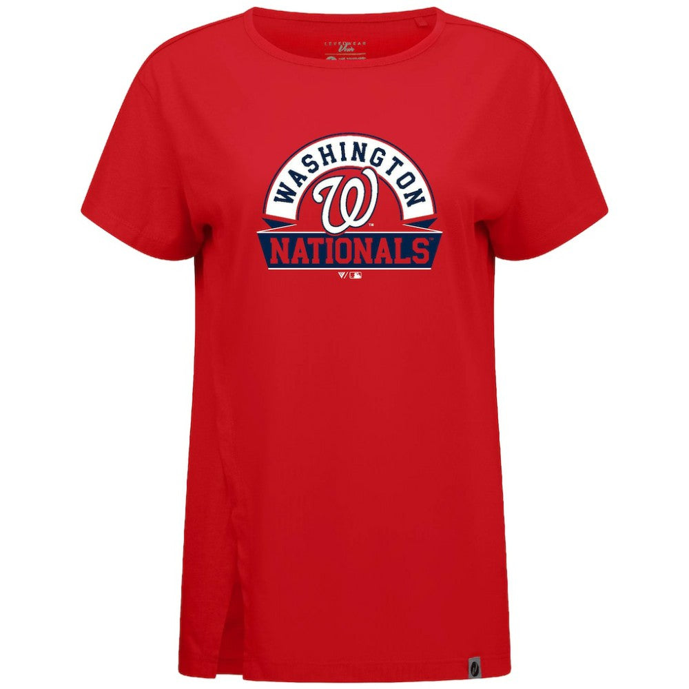 MLB Washington Nationals Levelwear Women's Influx Banner Arch T-Shirt