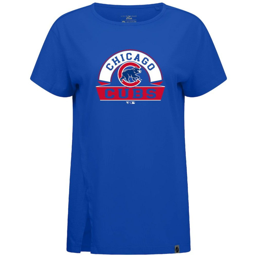 MLB Chicago Cubs Levelwear Women's Influx Banner Arch T-Shirt