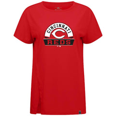 MLB Cincinnati Reds Levelwear Women's Influx Banner Arch T-Shirt
