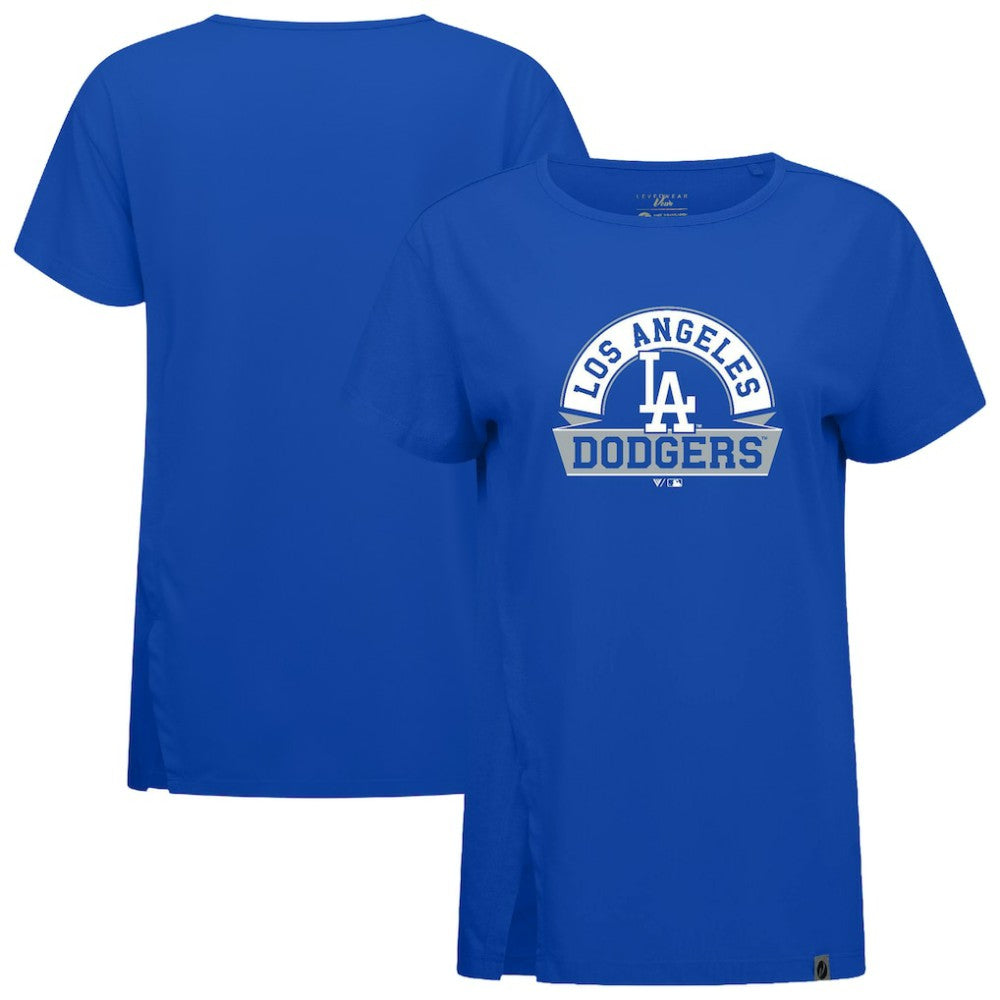 MLB Los Angeles Dodgers Levelwear Women's Influx Banner Arch T-Shirt