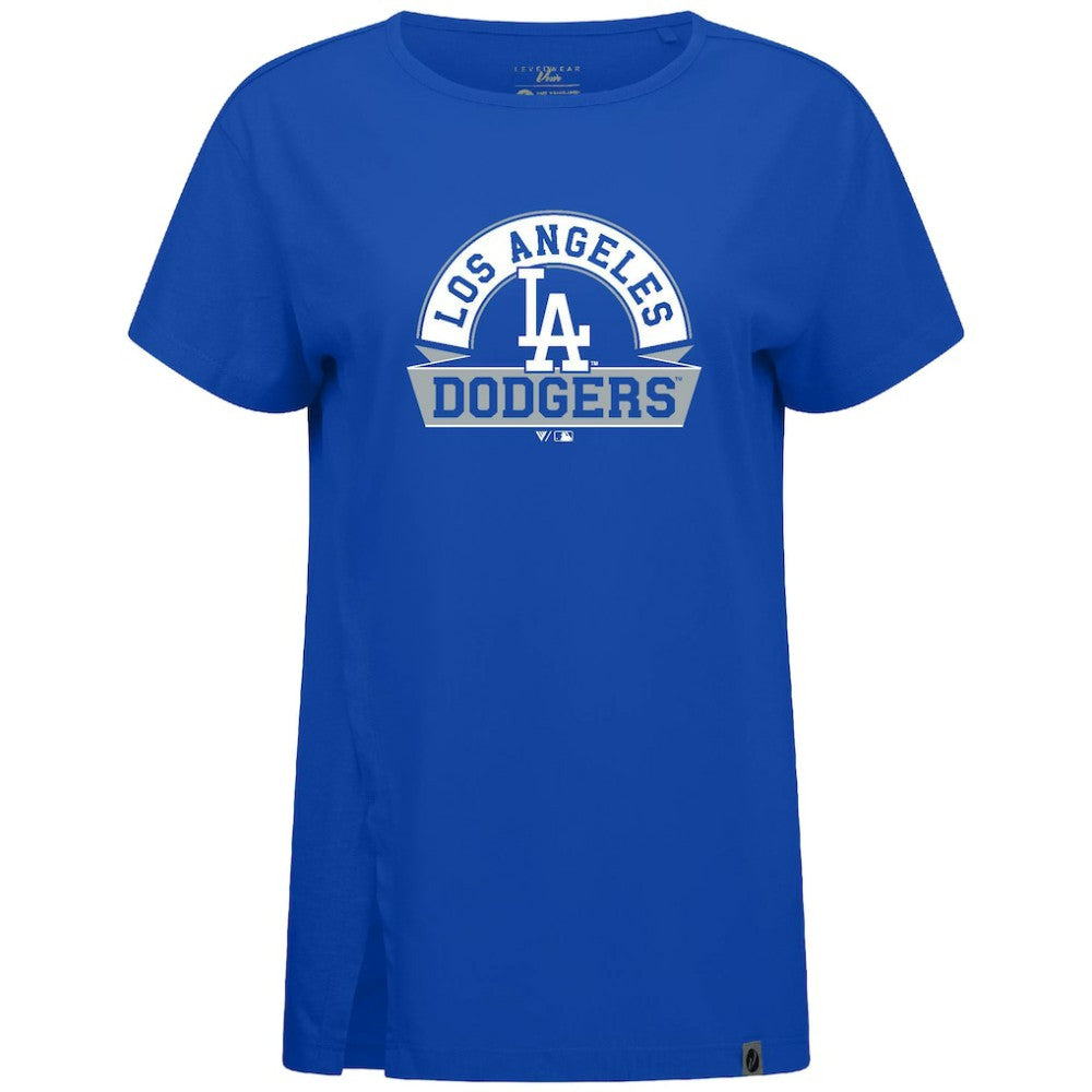 MLB Los Angeles Dodgers Levelwear Women's Influx Banner Arch T-Shirt