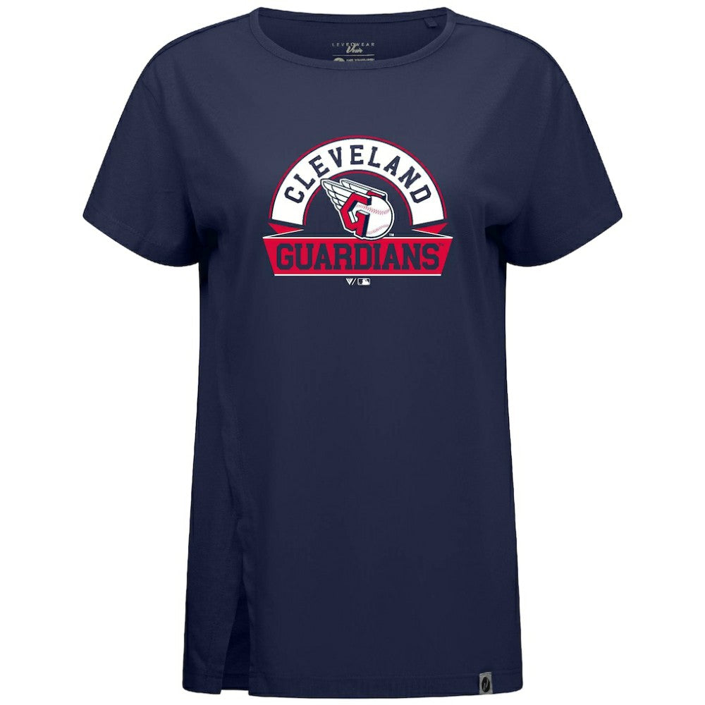 MLB Cleveland Guardians Levelwear Women's Influx Banner Arch T-Shirt