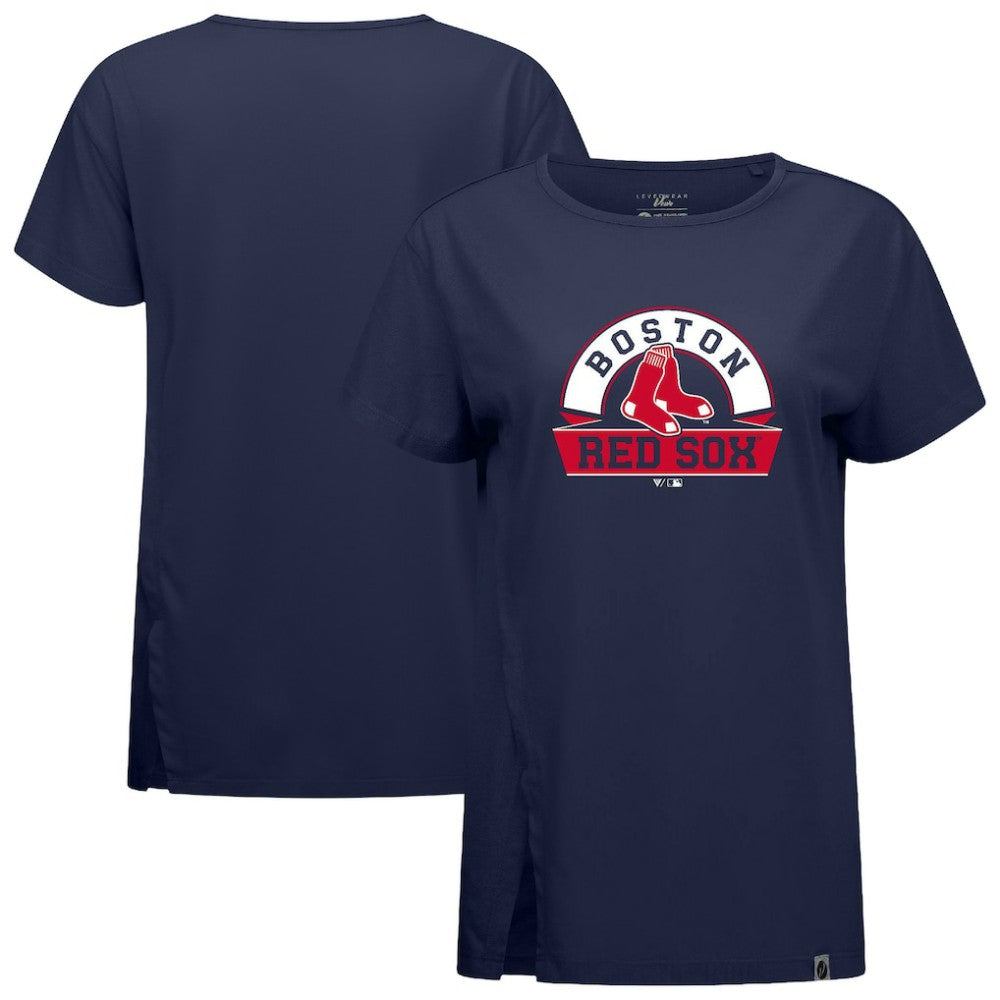 MLB Boston Red Sox Levelwear Women's Influx Banner Arch T-Shirt