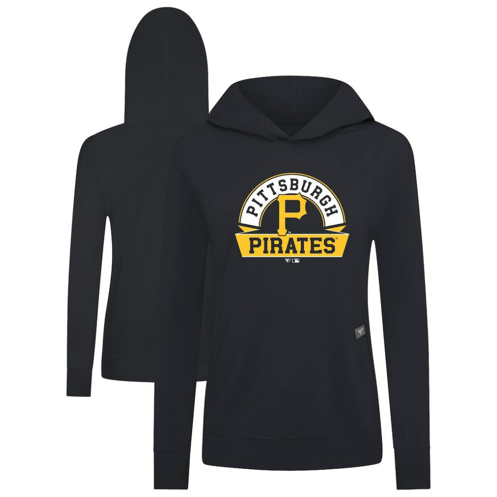 MLB Pittsburgh Pirates Levelwear Women's Relay Banner Arch Long Sleeve T-Shirt Hoodie