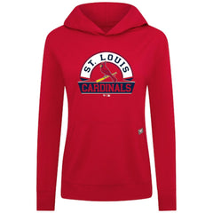 MLB St. Louis Cardinals Levelwear Women's Relay Banner Arch Long Sleeve T-Shirt Hoodie