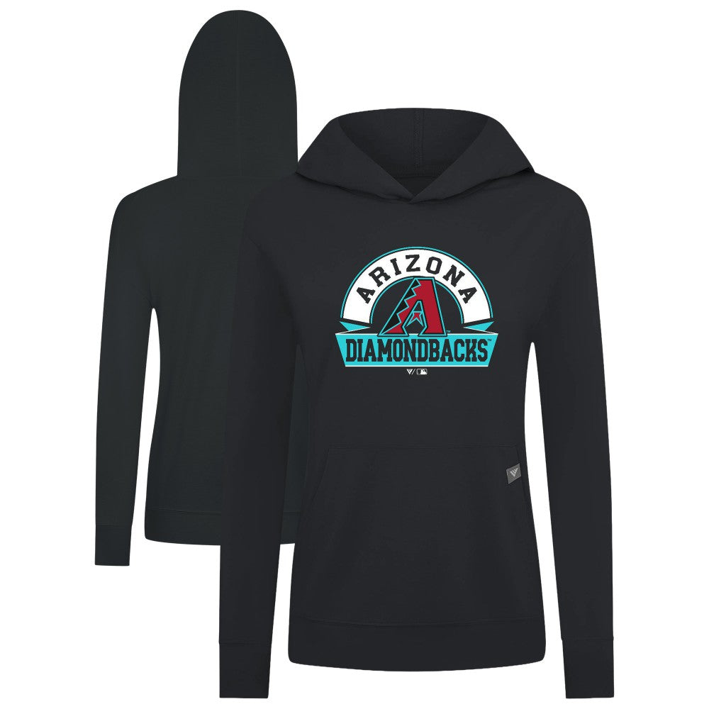 MLB Arizona Diamondbacks Levelwear Women's Relay Banner Arch Long Sleeve T-Shirt Hoodie
