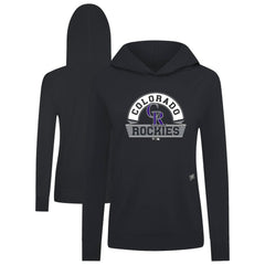 MLB Colorado Rockies Levelwear Women's Relay Banner Arch Long Sleeve T-Shirt Hoodie