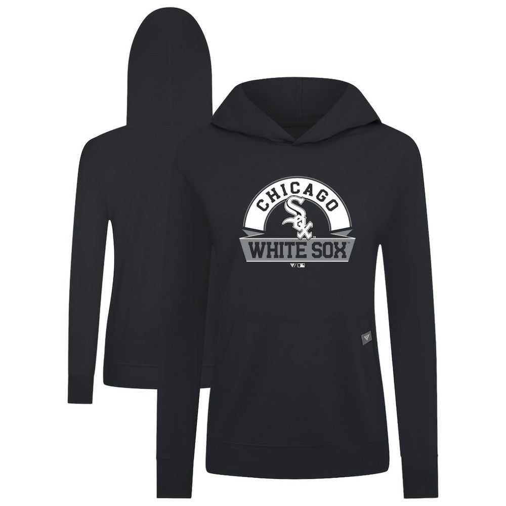 MLB Chicago White Sox Levelwear Women's Relay Banner Arch Long Sleeve T-Shirt Hoodie