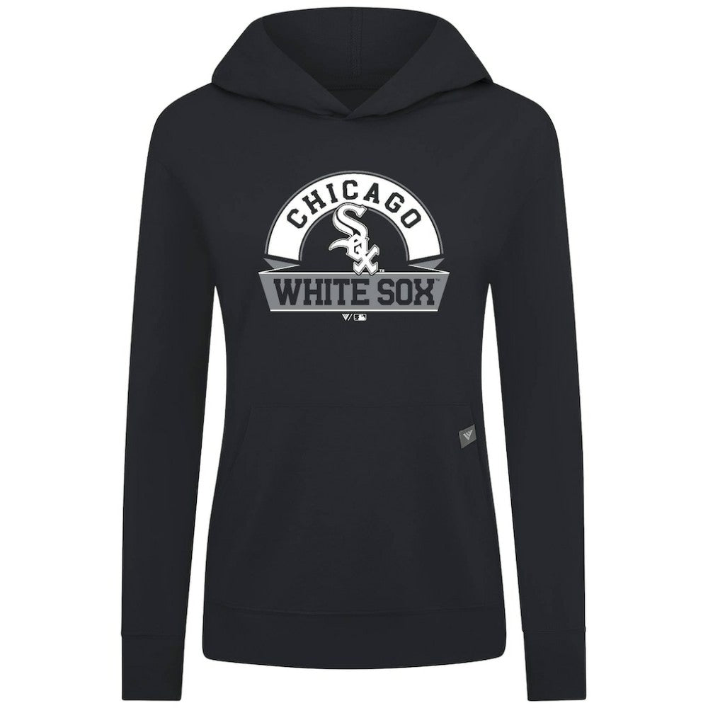 MLB Chicago White Sox Levelwear Women's Relay Banner Arch Long Sleeve T-Shirt Hoodie