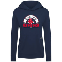 MLB Boston Red Sox Levelwear Women's Relay Banner Arch Long Sleeve T-Shirt Hoodie