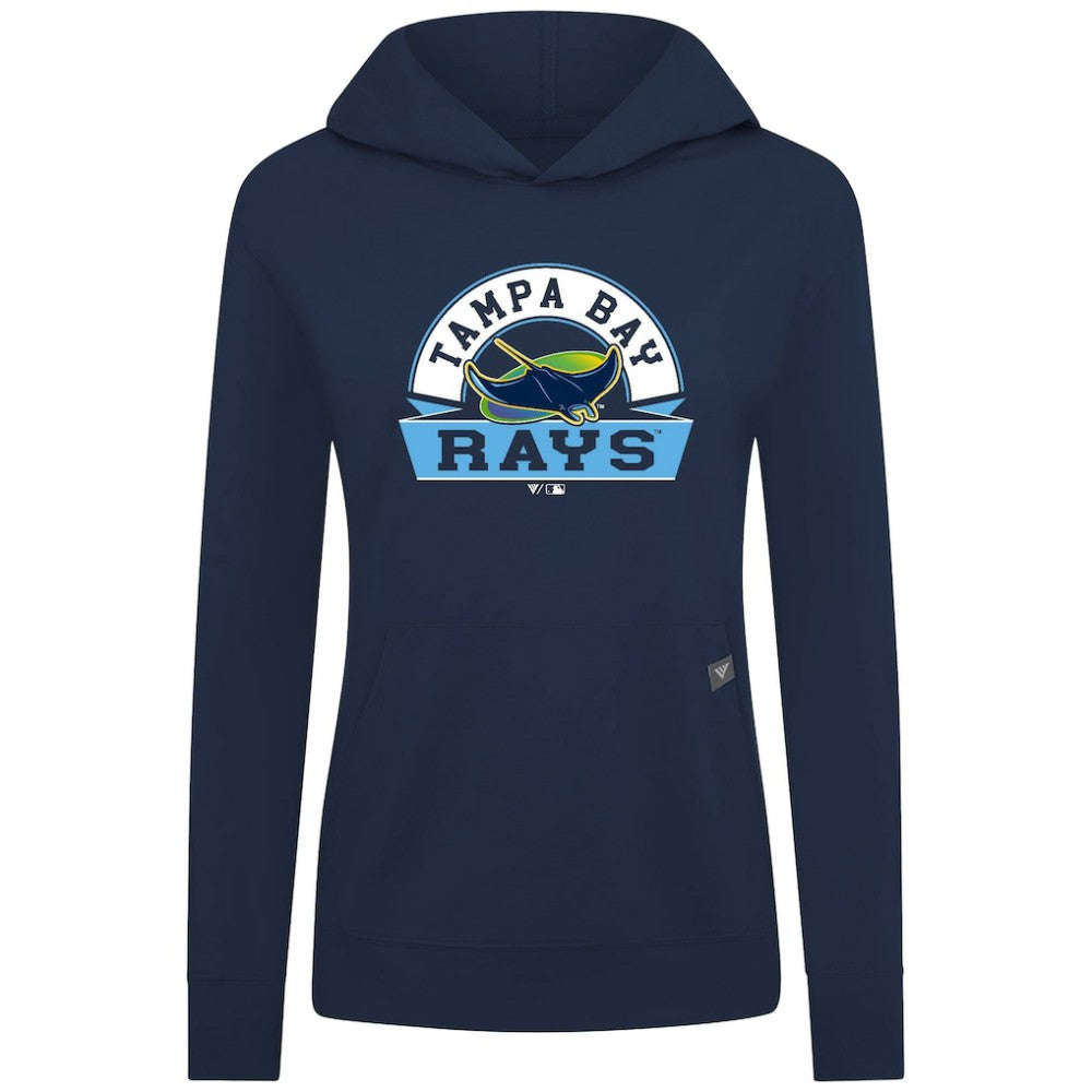 MLB Tampa Bay Rays Levelwear Women's Relay Banner Arch Long Sleeve T-Shirt Hoodie
