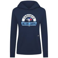 MLB Toronto Blue Jays Levelwear Women's Relay Banner Arch Long Sleeve T-Shirt Hoodie