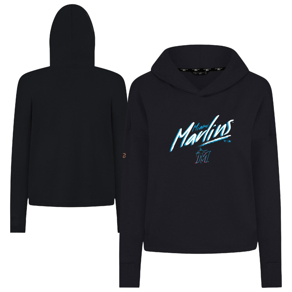 MLB Miami Marlins Levelwear Women's Sweet Sizzle Tri-Blend Hoodie