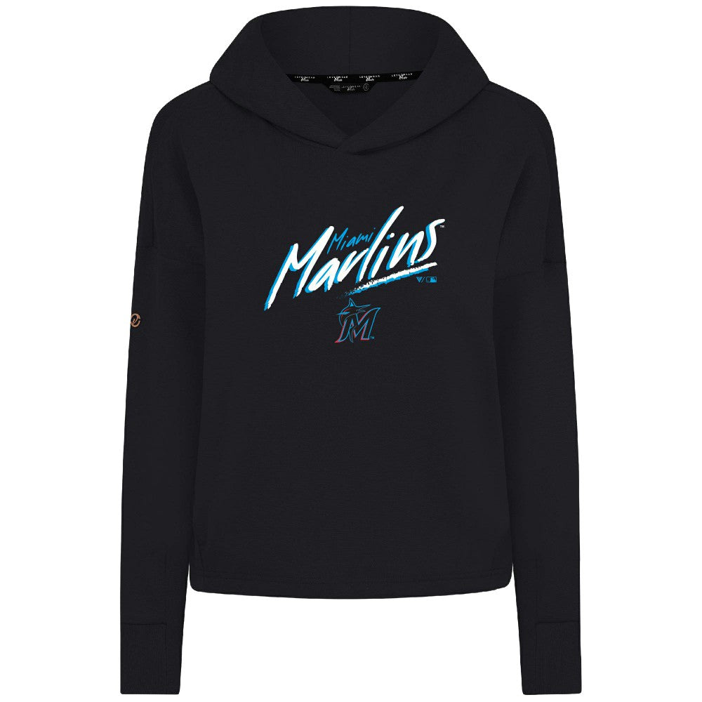 MLB Miami Marlins Levelwear Women's Sweet Sizzle Tri-Blend Hoodie