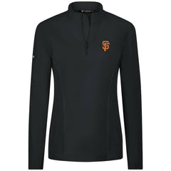 MLB San Francisco Giants Levelwear Women's Upright Insignia 2.0 Quarter-Zip Tri-Blend Top