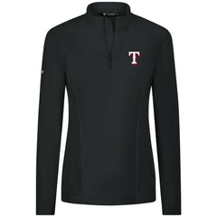 MLB Texas Rangers Levelwear Women's Upright Insignia 2.0 Quarter-Zip Tri-Blend Top