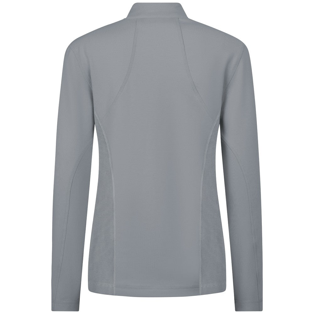 MLB Miami Marlins Levelwear Women's Upright Insignia 2.0 Quarter-Zip Tri-Blend Top
