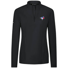 MLB Toronto Blue Jays Levelwear Women's Upright Insignia 2.0 Quarter-Zip Tri-Blend Top