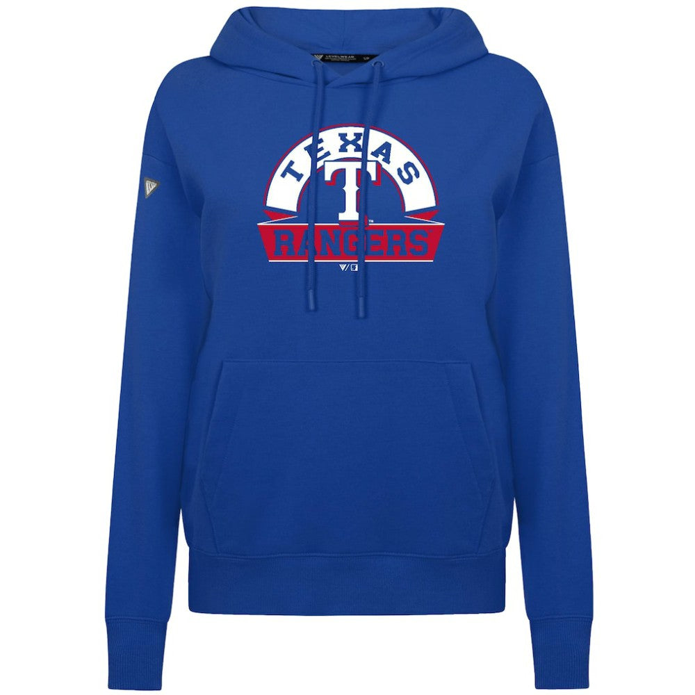 MLB Texas Rangers Levelwear Women's Adorn Banner Arch Hoodie