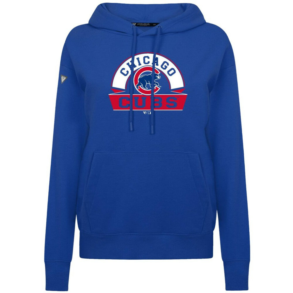 MLB Chicago Cubs Levelwear Women's Adorn Banner Arch Hoodie