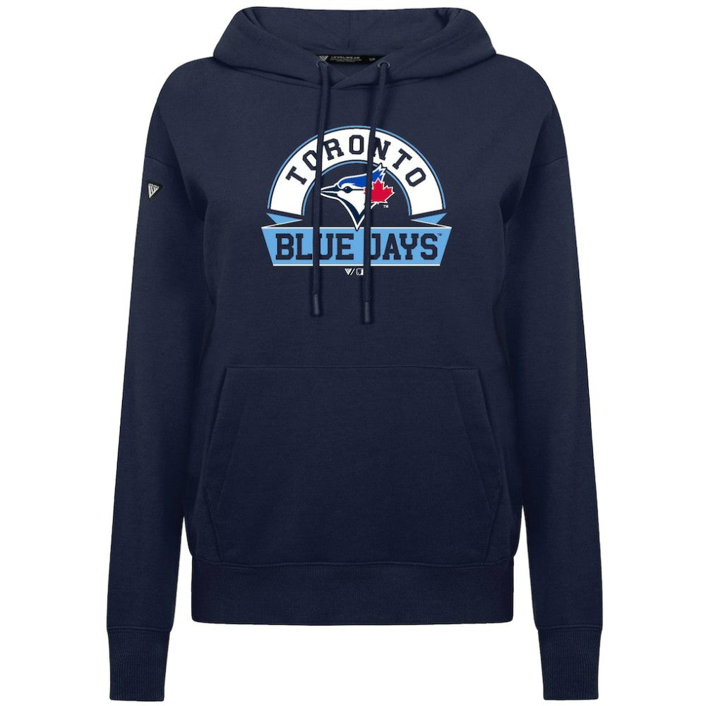 MLB Toronto Blue Jays Levelwear Women's Adorn Banner Arch Hoodie