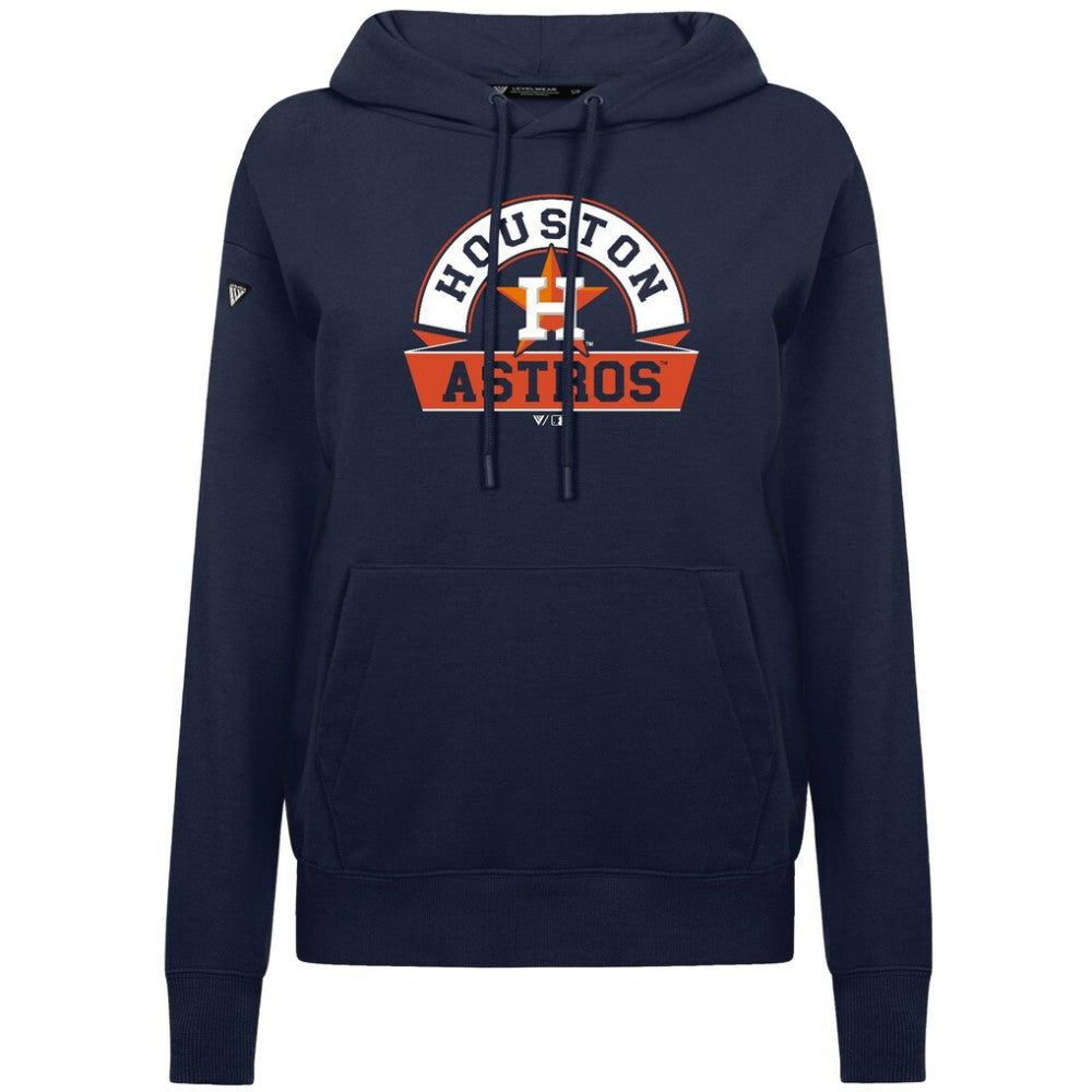 MLB Houston Astros Levelwear Women's Adorn Banner Arch Hoodie