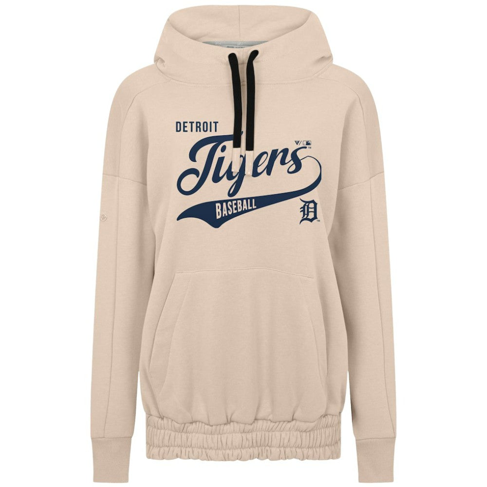 MLB Detroit Tigers Levelwear Women's Oversized Waterfall Glide Hoodie