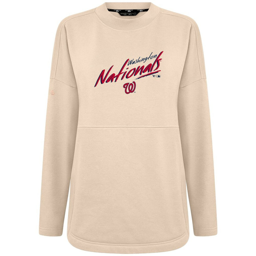 MLB Washington Nationals Levelwear Women's Oversized Beaudry Sizzle Top