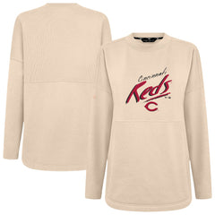 MLB Cincinnati Reds Levelwear Women's Oversized Beaudry Sizzle Top