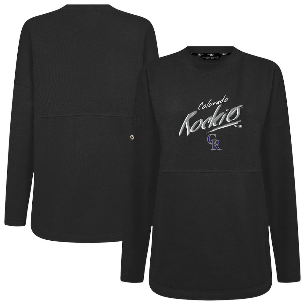 MLB Colorado Rockies Levelwear Women's Oversized Beaudry Sizzle Top