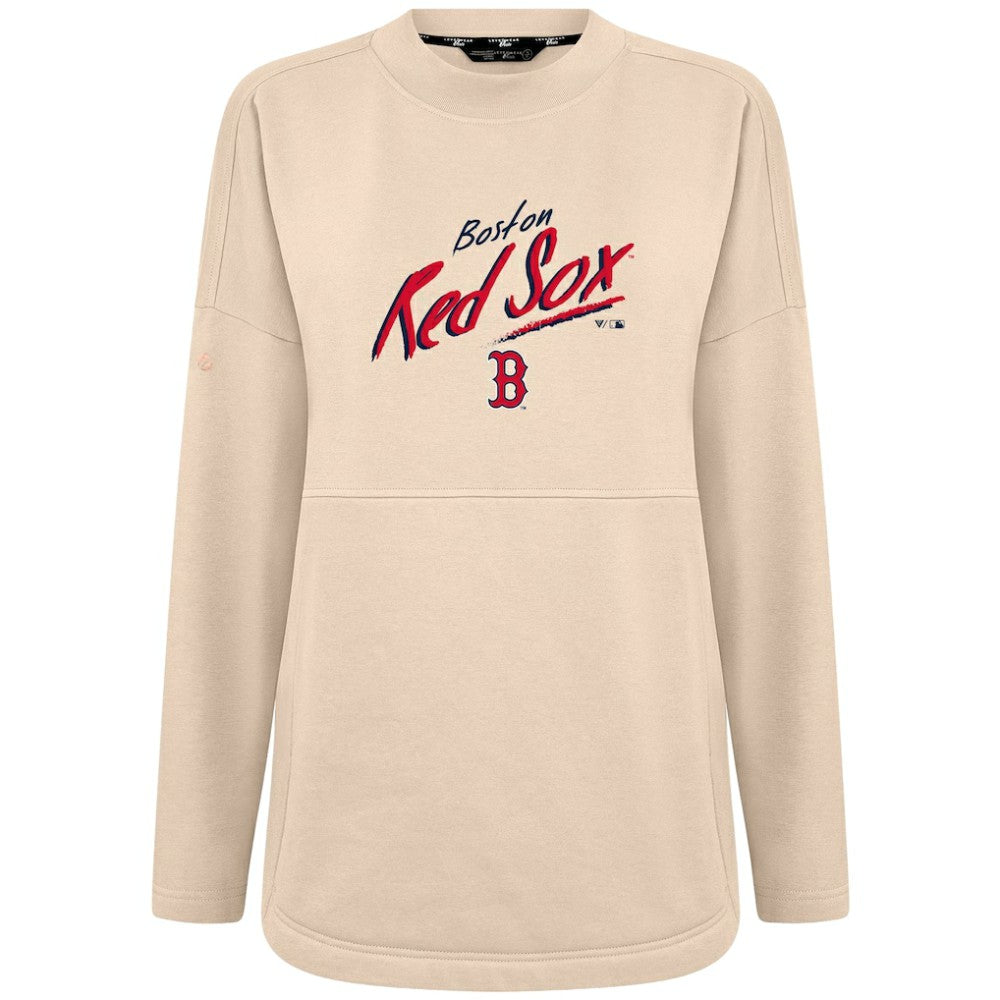 MLB Boston Red Sox Levelwear Women's Oversized Beaudry Sizzle Top